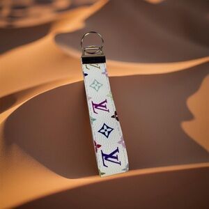 LV Luxury  Colorful Keychain, Handmade, 1" Wide 6" Long